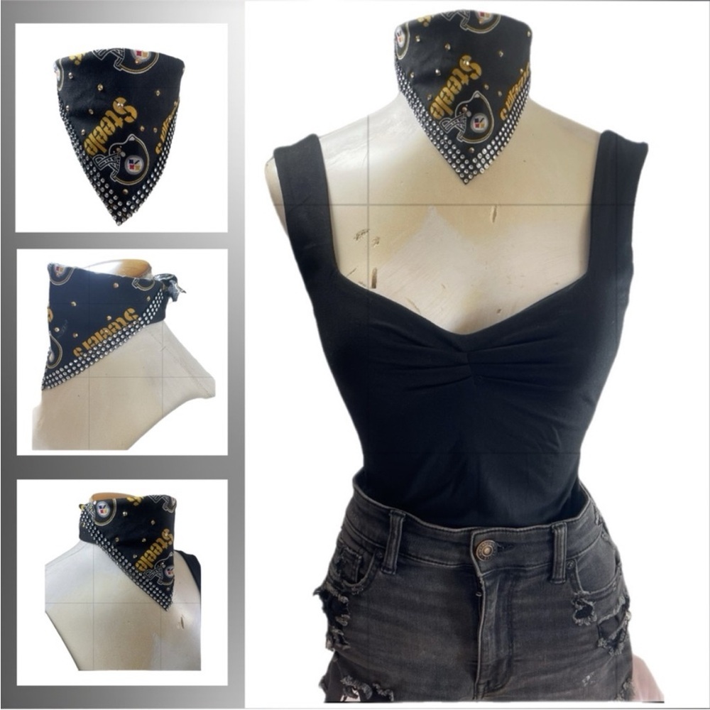 Pittsburgh Steelers Black and Gold Bandana